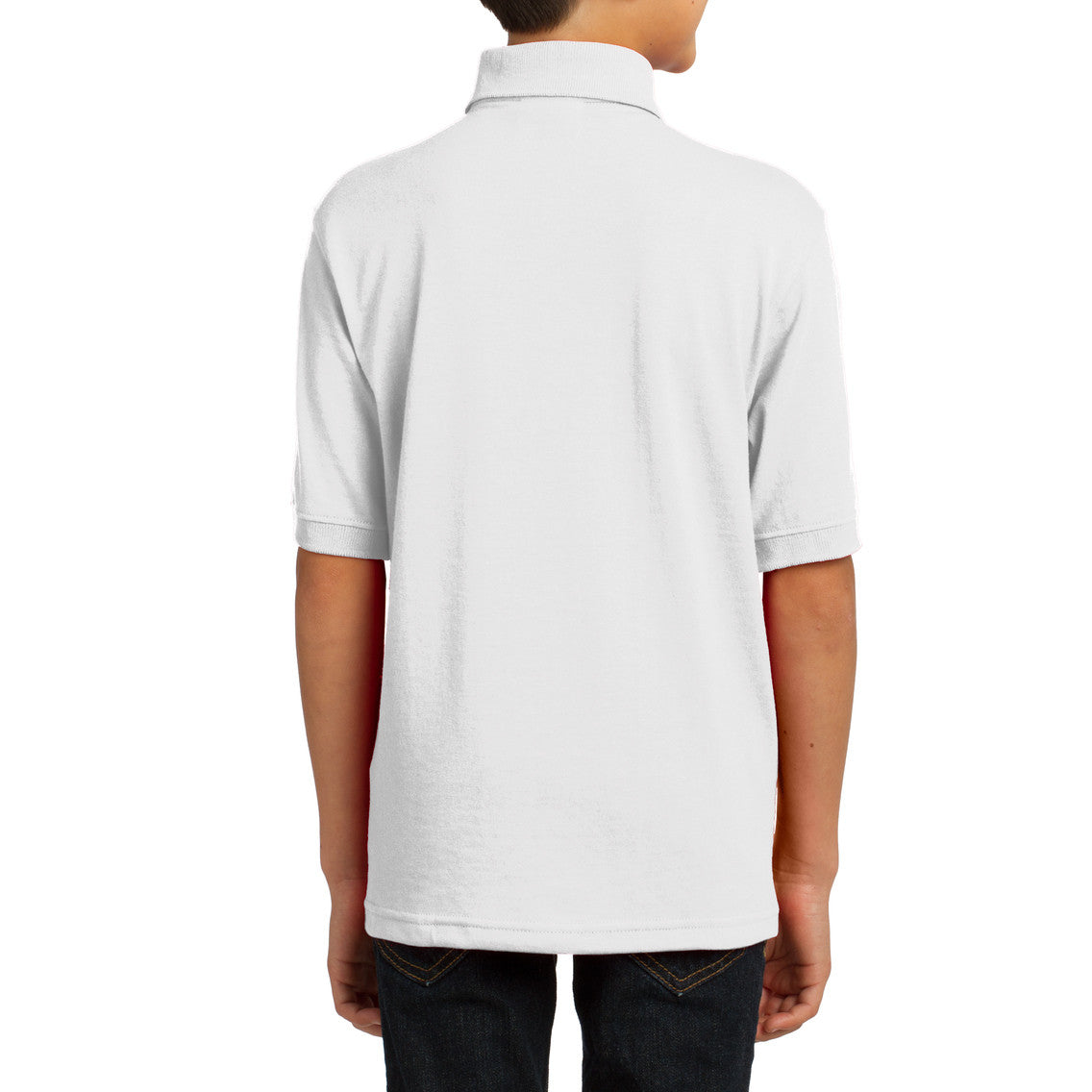 Youth Core Blend Easy Care, Stain-Release Finish Jersey Knit Polo