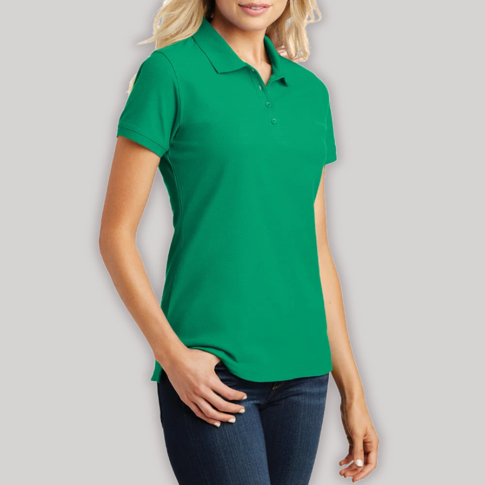 Women's Short Sleeves Core Classic Pique Polo T-Shirt Everyday Wear