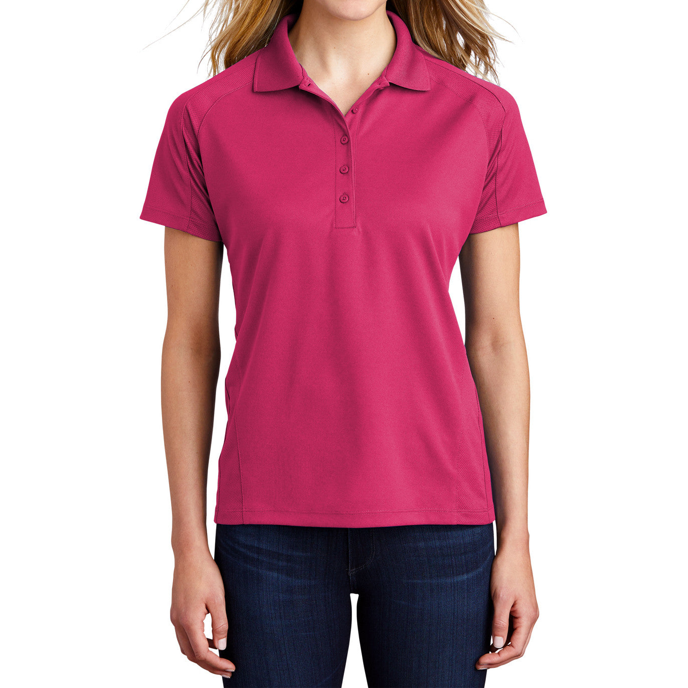 Women's Dri-Mesh Pro Polo Breathable Moisture-Wicking with Stretch Panels for Comfort & Mobility