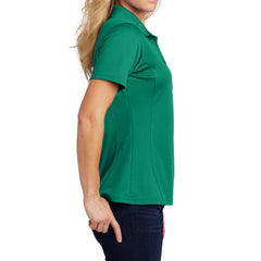 Women's Dry Zone Raglan Accent Polo Moisture-Wicking Odor-Fighting Breathable Performance Shirt-Kelly Green