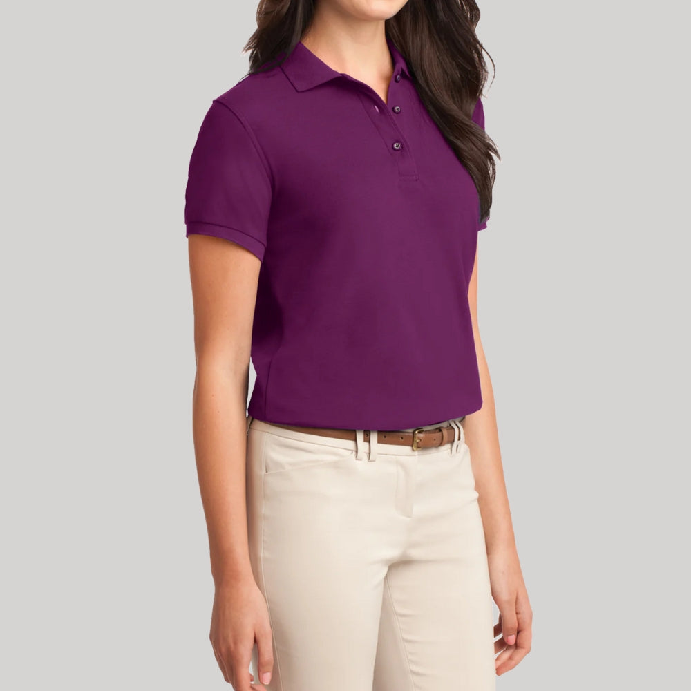 Women's Comfortable Silk Touch Polo Golf Shirt Short Sleeve