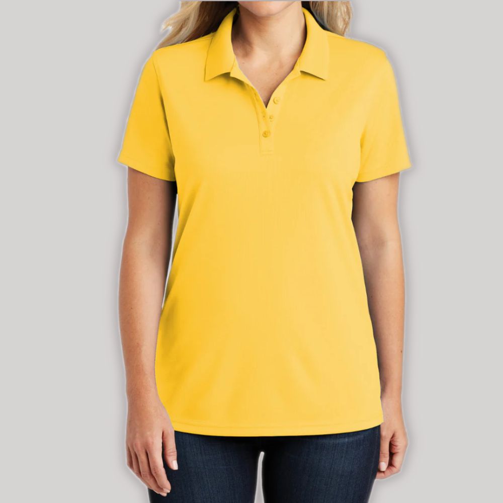 Women's Moisture-Wicking Dry Zone Short Sleeve UV Micro-Mesh Polo Shirt