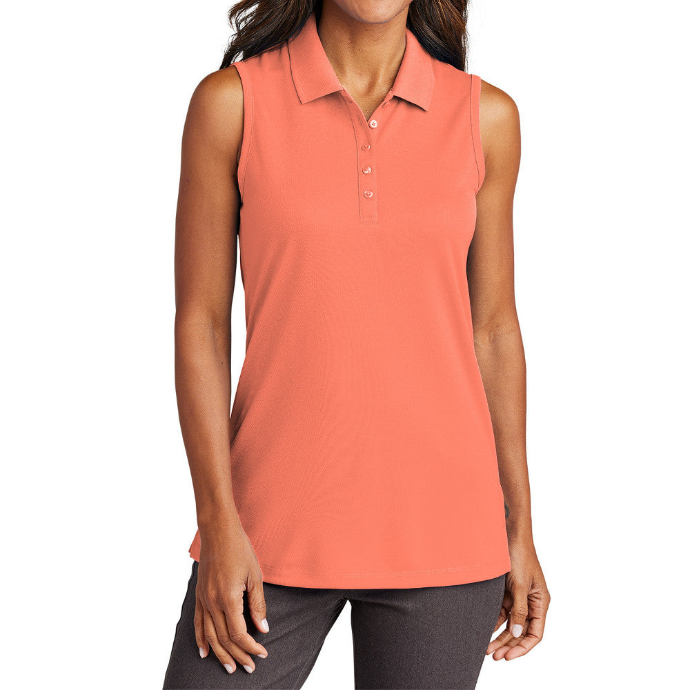 Women's Dry Zone Moisture-Wicking UV Micro-Mesh Sleeveless Polo