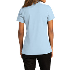 Womens Short Sleeve Easy Care SuperPro React Polo Shirt-Cloud Blue