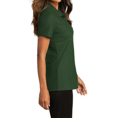 Womens Short Sleeve Easy Care SuperPro React Polo Shirt-Dark Green