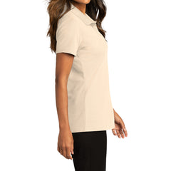 Womens Short Sleeve Easy Care SuperPro React Polo Shirt-Ecru