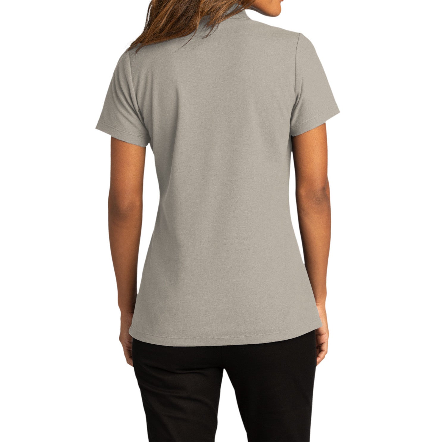 Womens Short Sleeve Easy Care SuperPro React Polo Shirt-Gusty Grey