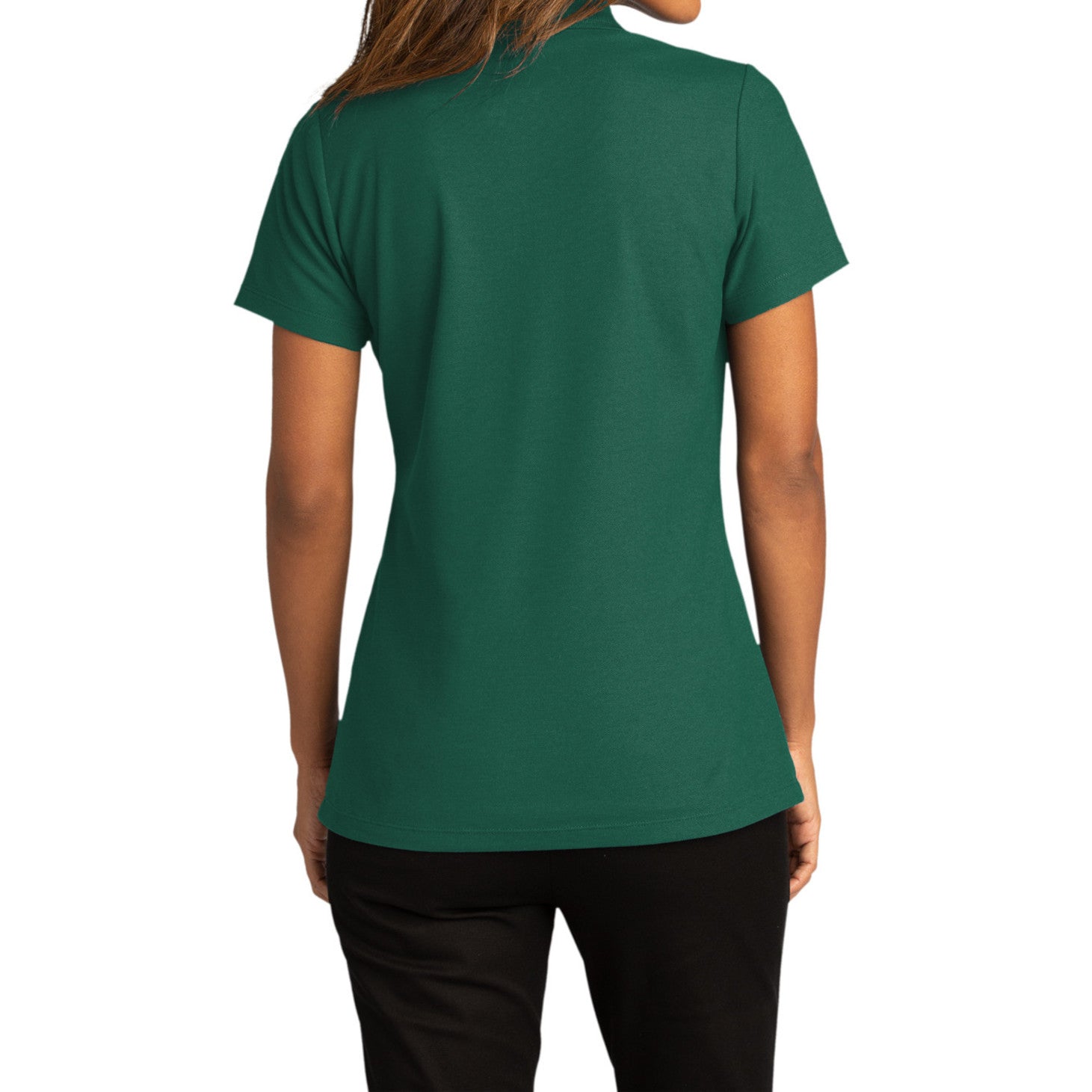 Womens Short Sleeve Easy Care SuperPro React Polo Shirt-Marine Green
