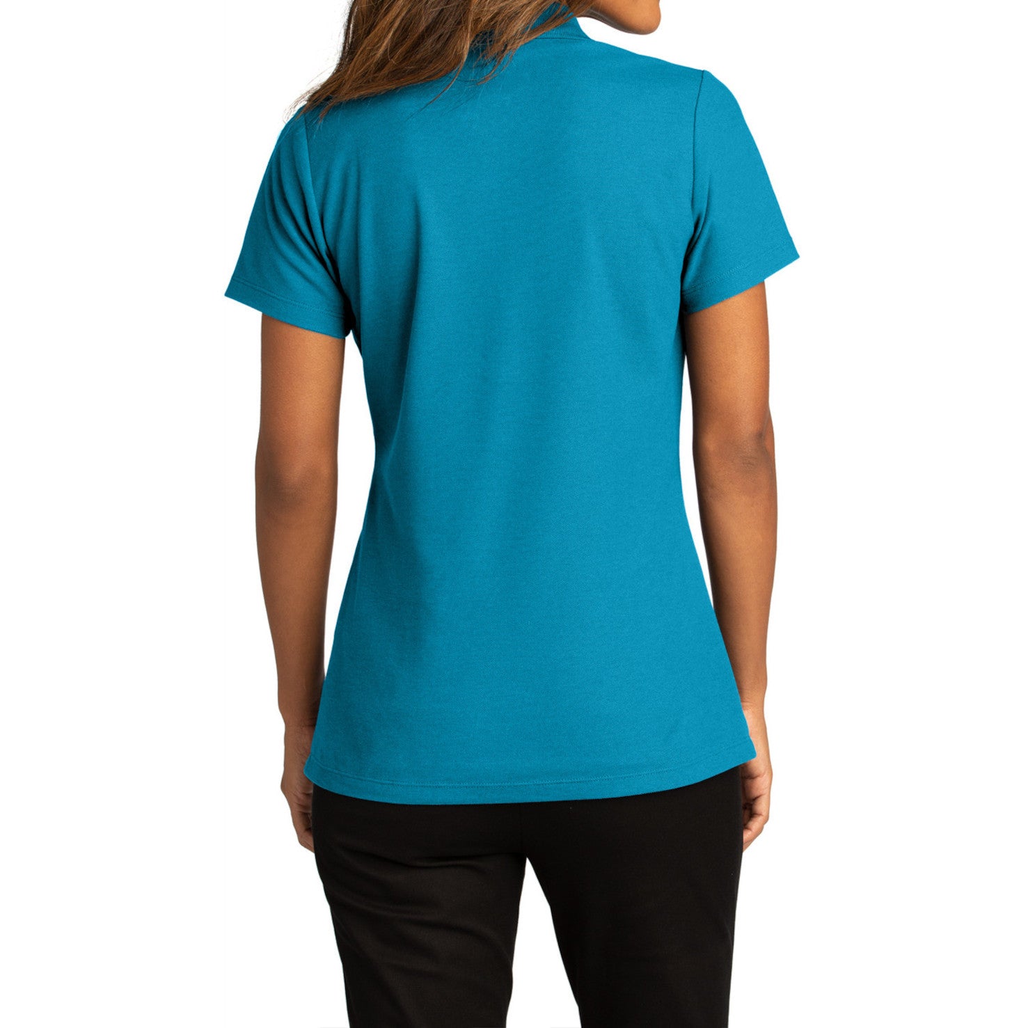 Womens Short Sleeve Easy Care SuperPro React Polo Shirt-Parcel Blue