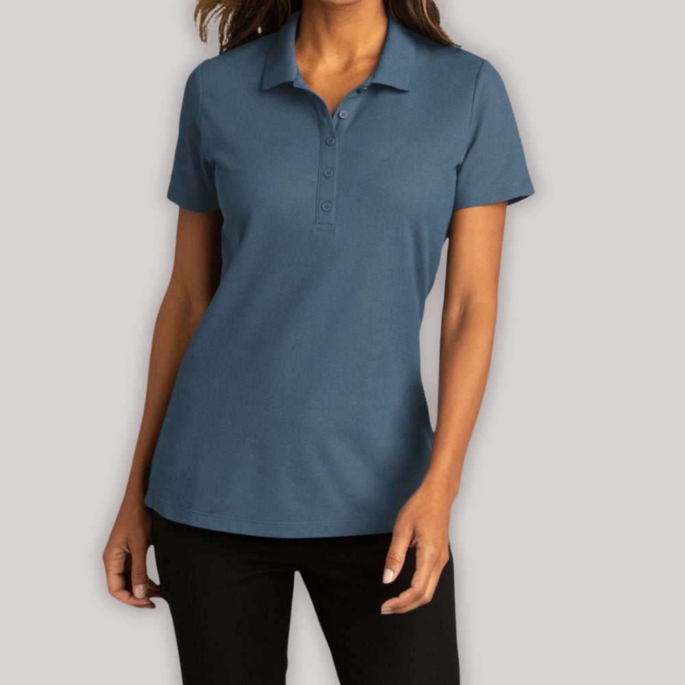 Womens Short Sleeve Easy Care SuperPro React Polo Shirt