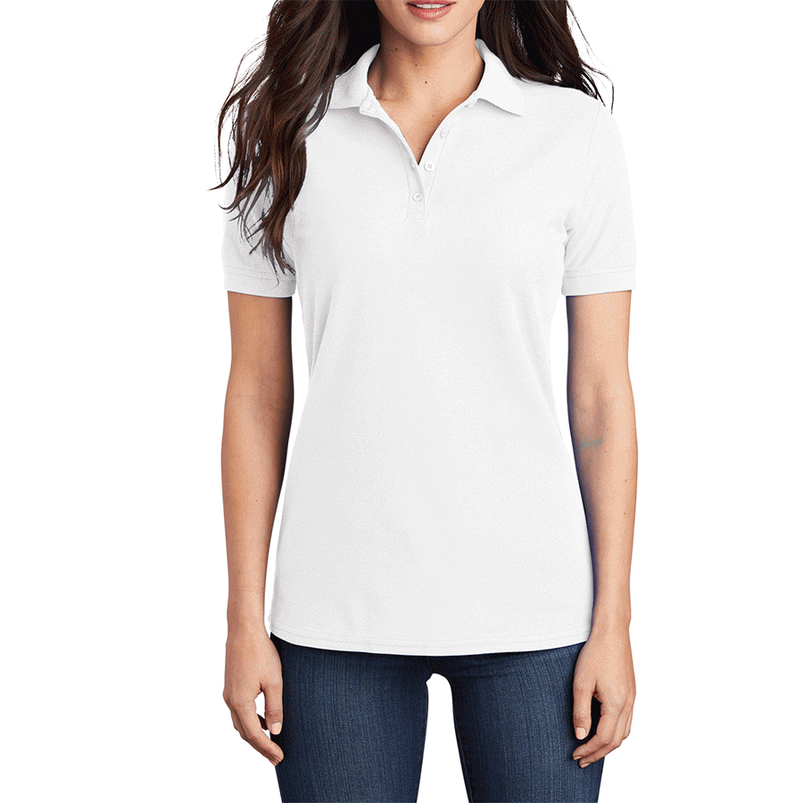 Women's Classic Short Sleeve Core Blend Pique Polo T-shirt