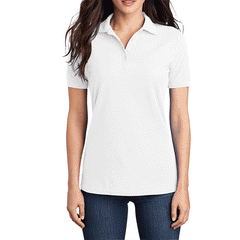 Women's Classic Short Sleeve Core Blend Pique Polo T-shirt
