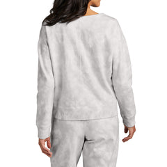 Women's Beach Wash Cloud Ultra-Soft Tie-Dye Pattern V-Neck Sweatshirt