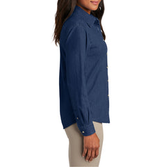Women's Classic Soft Cotton Long Sleeve Value Denim Shirt