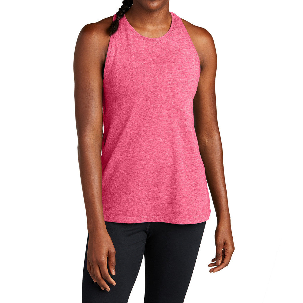 Women's PosiCharge Moisture-Wicking, Soft & Color-Locking Racerback Tri-Blend Wicking Tank