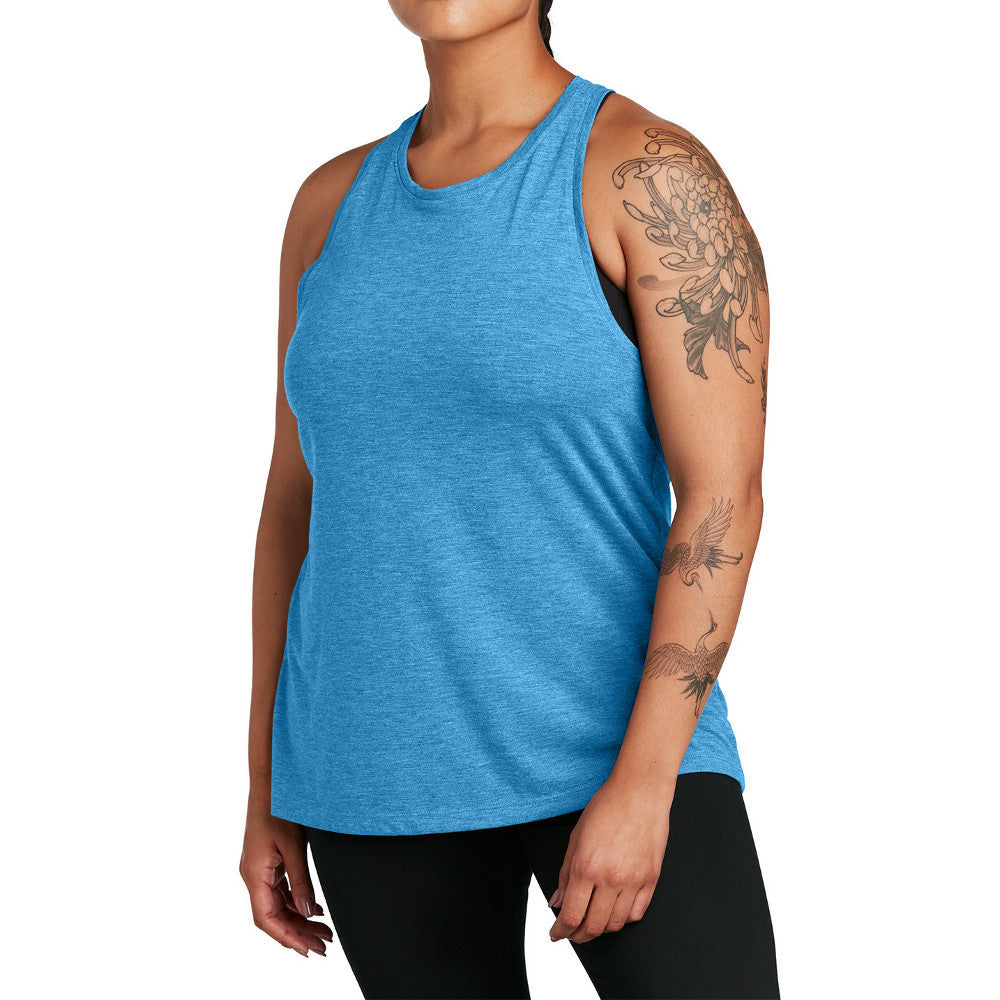 Women's PosiCharge Moisture-Wicking, Soft & Color-Locking Racerback Tri-Blend Wicking Tank