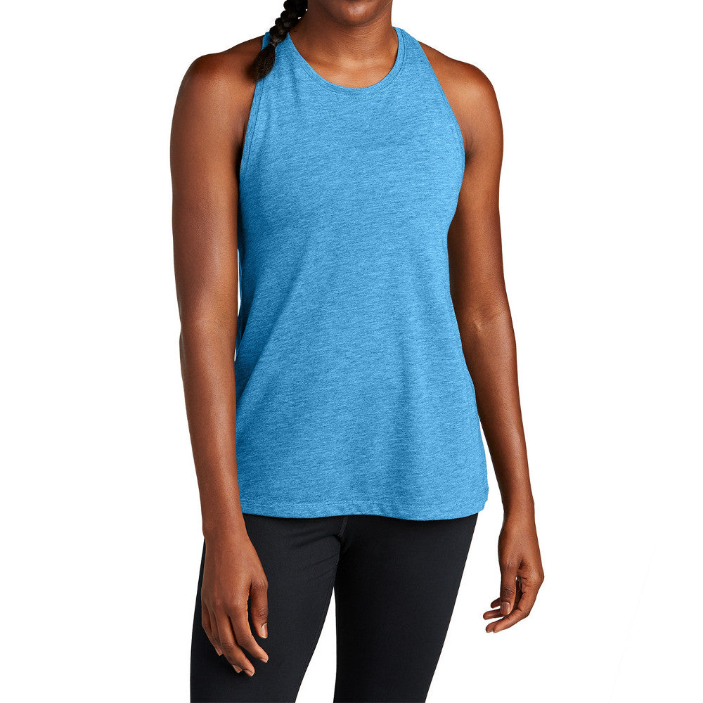 Women's PosiCharge Moisture-Wicking, Soft & Color-Locking Racerback Tri-Blend Wicking Tank