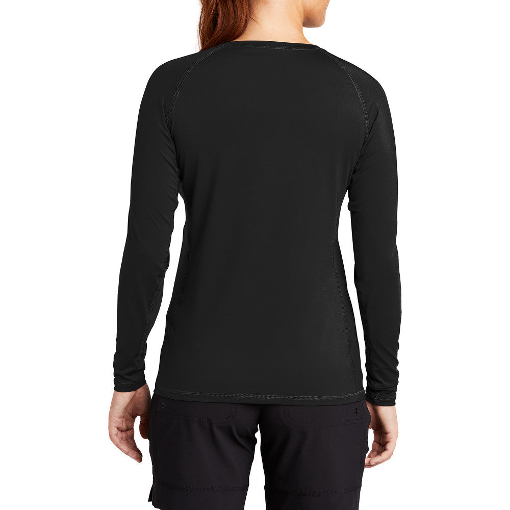 Women's UV Protection, Quick-Dry, Stretch Fit , PosiCharge Technology Long Sleeve Rashguard Tee