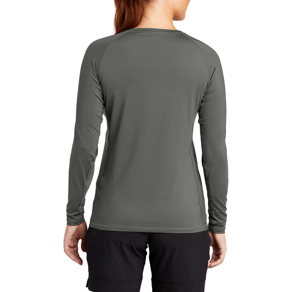Women's UV Protection, Quick-Dry, Stretch Fit , PosiCharge Technology Long Sleeve Rashguard Tee