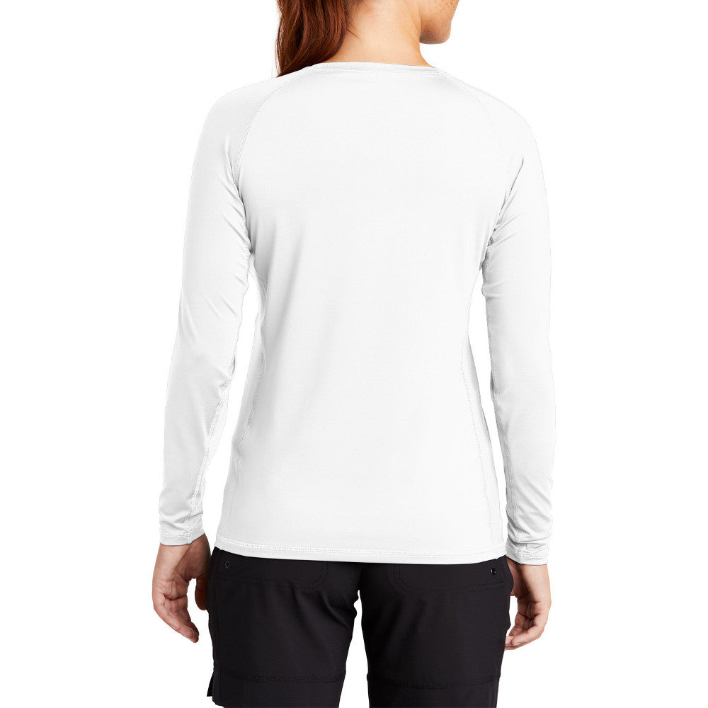 Women's UV Protection, Quick-Dry, Stretch Fit , PosiCharge Technology Long Sleeve Rashguard Tee