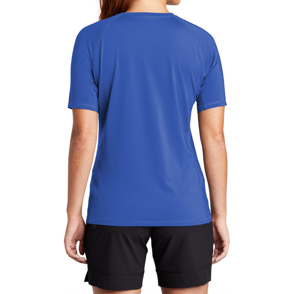 Women's Rashguard Tee UPF 50 Sun Protection Quick-Dry Stretch Jersey Breathable Swim Shirt-True Royal