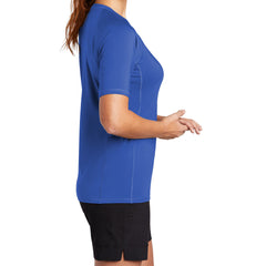 Women's Rashguard Tee UPF 50 Sun Protection Quick-Dry Stretch Jersey Breathable Swim Shirt-True Royal
