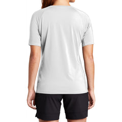 Women's Rashguard Tee UPF 50 Sun Protection Quick-Dry Stretch Jersey Breathable Swim Shirt-White
