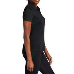 Women's PosiCharge Strive Polo Moisture-Wicking Soft Slub Cotton-Poly Blend 5-Button Placket