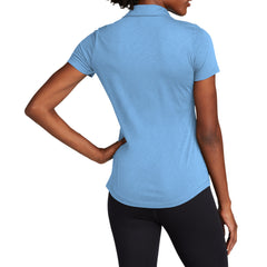 Women's PosiCharge Strive Polo Moisture-Wicking Soft Slub Cotton-Poly Blend 5-Button Placket