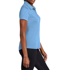 Women's PosiCharge Strive Polo Moisture-Wicking Soft Slub Cotton-Poly Blend 5-Button Placket