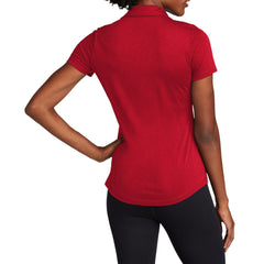 Women's PosiCharge Strive Polo Moisture-Wicking Soft Slub Cotton-Poly Blend 5-Button Placket