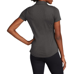 Women's PosiCharge Strive Polo Moisture-Wicking Soft Slub Cotton-Poly Blend 5-Button Placket