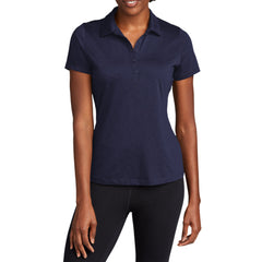 Women's PosiCharge Strive Polo Moisture-Wicking Soft Slub Cotton-Poly Blend 5-Button Placket