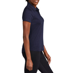 Women's PosiCharge Strive Polo Moisture-Wicking Soft Slub Cotton-Poly Blend 5-Button Placket