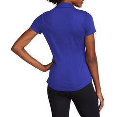 Women's PosiCharge Strive Polo Moisture-Wicking Soft Slub Cotton-Poly Blend 5-Button Placket