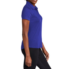 Women's PosiCharge Strive Polo Moisture-Wicking Soft Slub Cotton-Poly Blend 5-Button Placket
