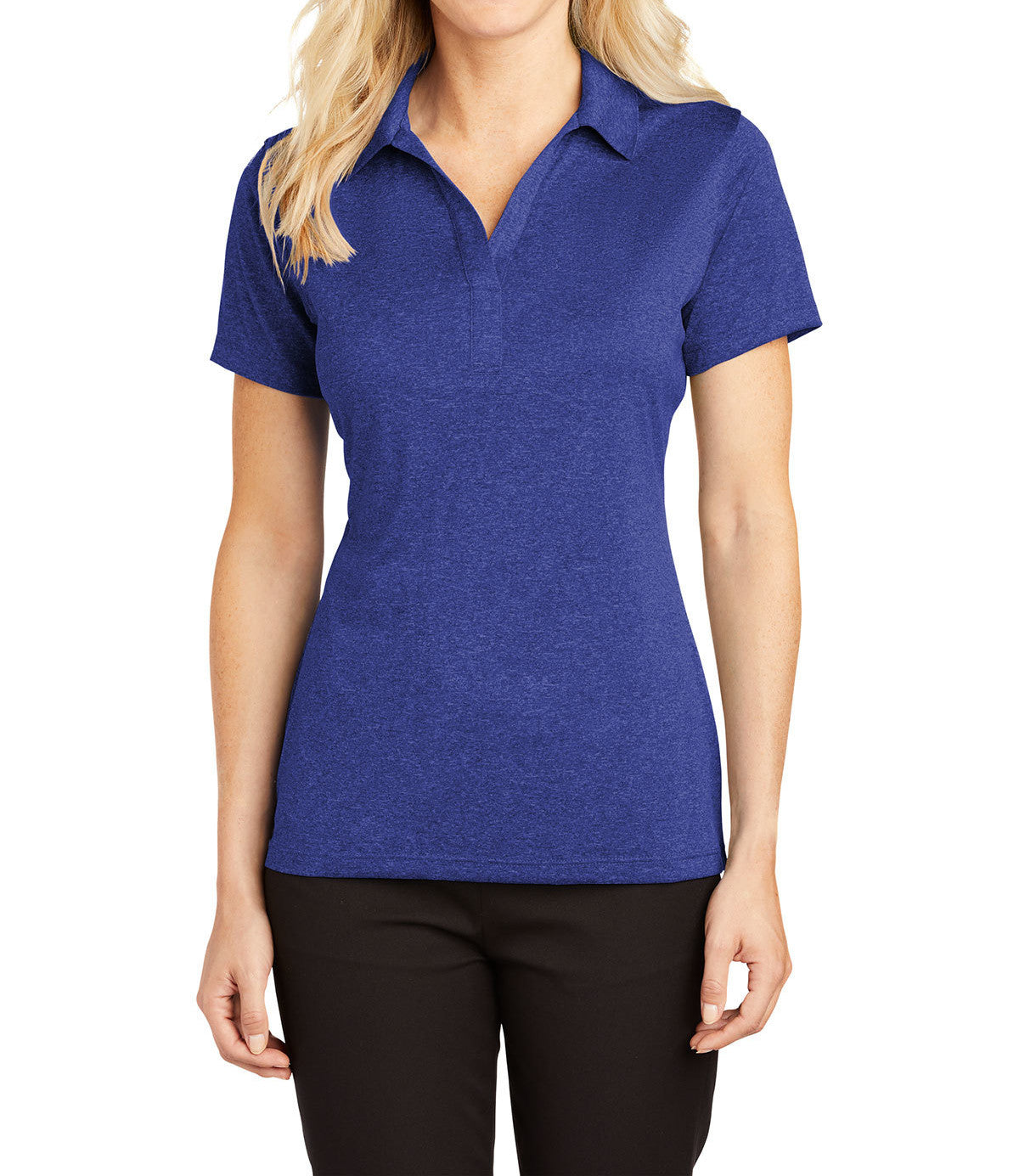Ladies Moisture-Wicking, Heather Contender Short Sleeve Polo