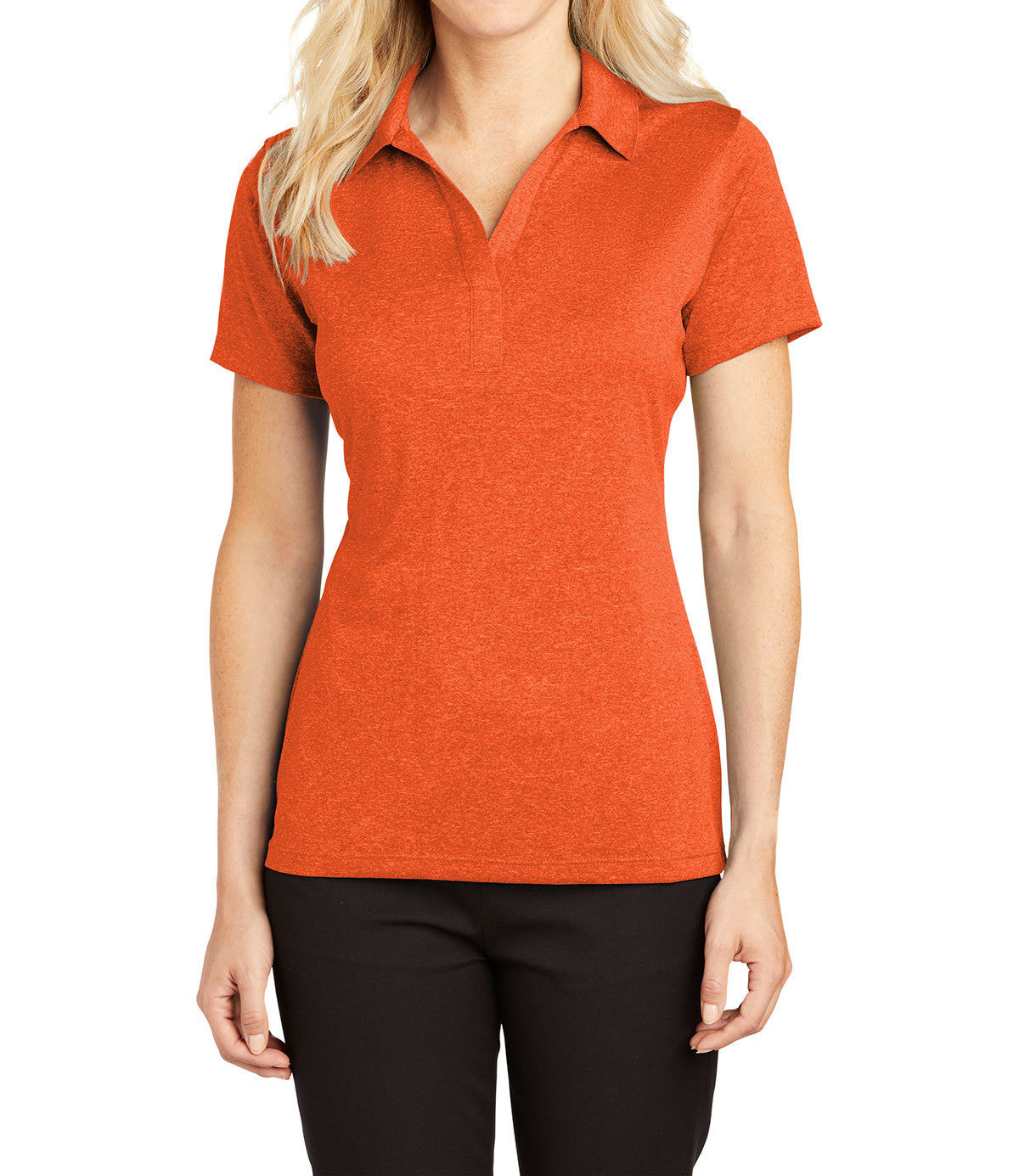 Ladies Moisture-Wicking, Heather Contender Short Sleeve Polo