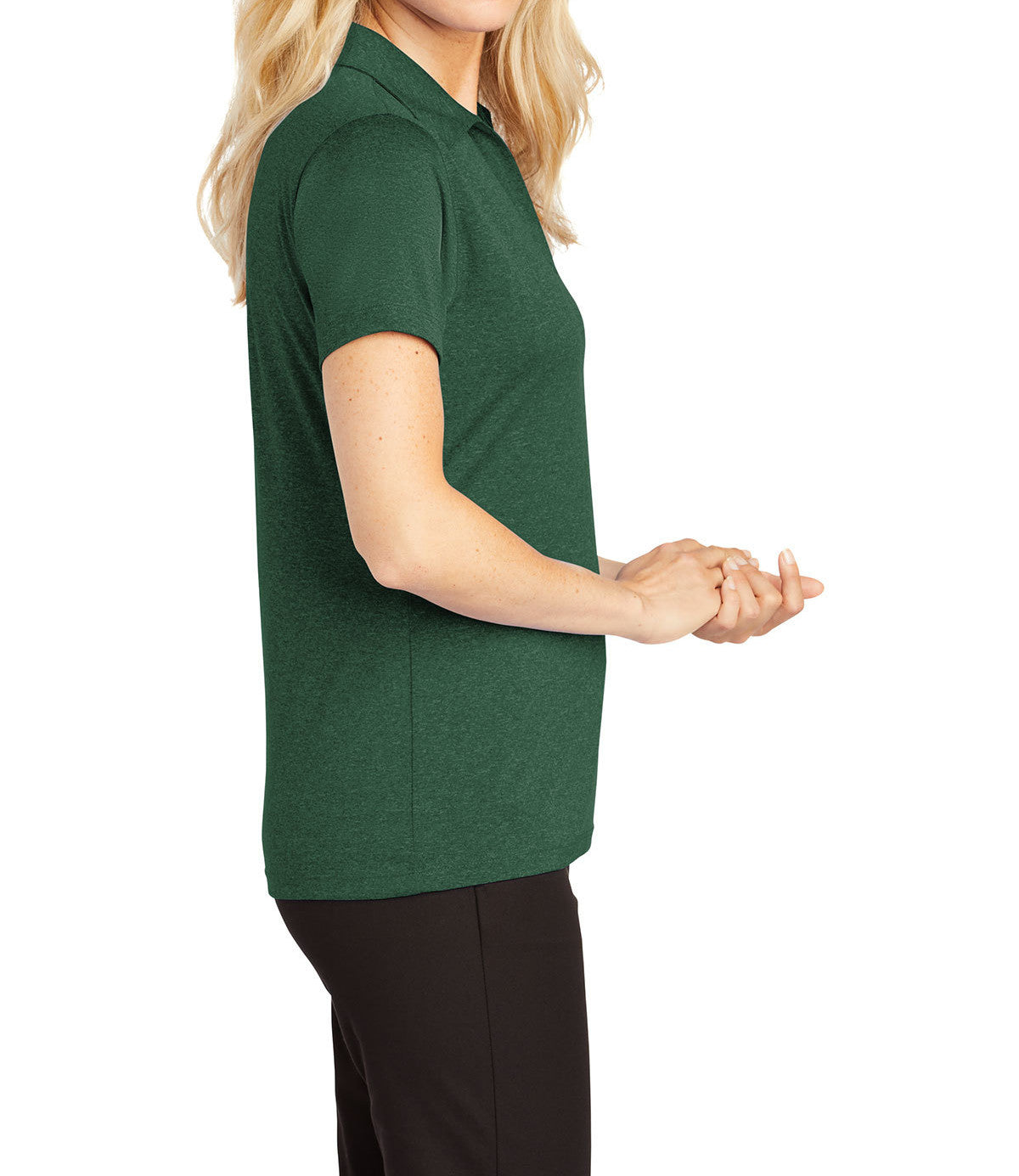 Ladies Moisture-Wicking, Heather Contender Short Sleeve Polo