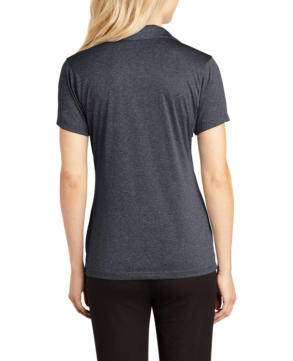 Ladies Casual Moisture-Wicking Heather Contender Short Sleeve Polo Shirt