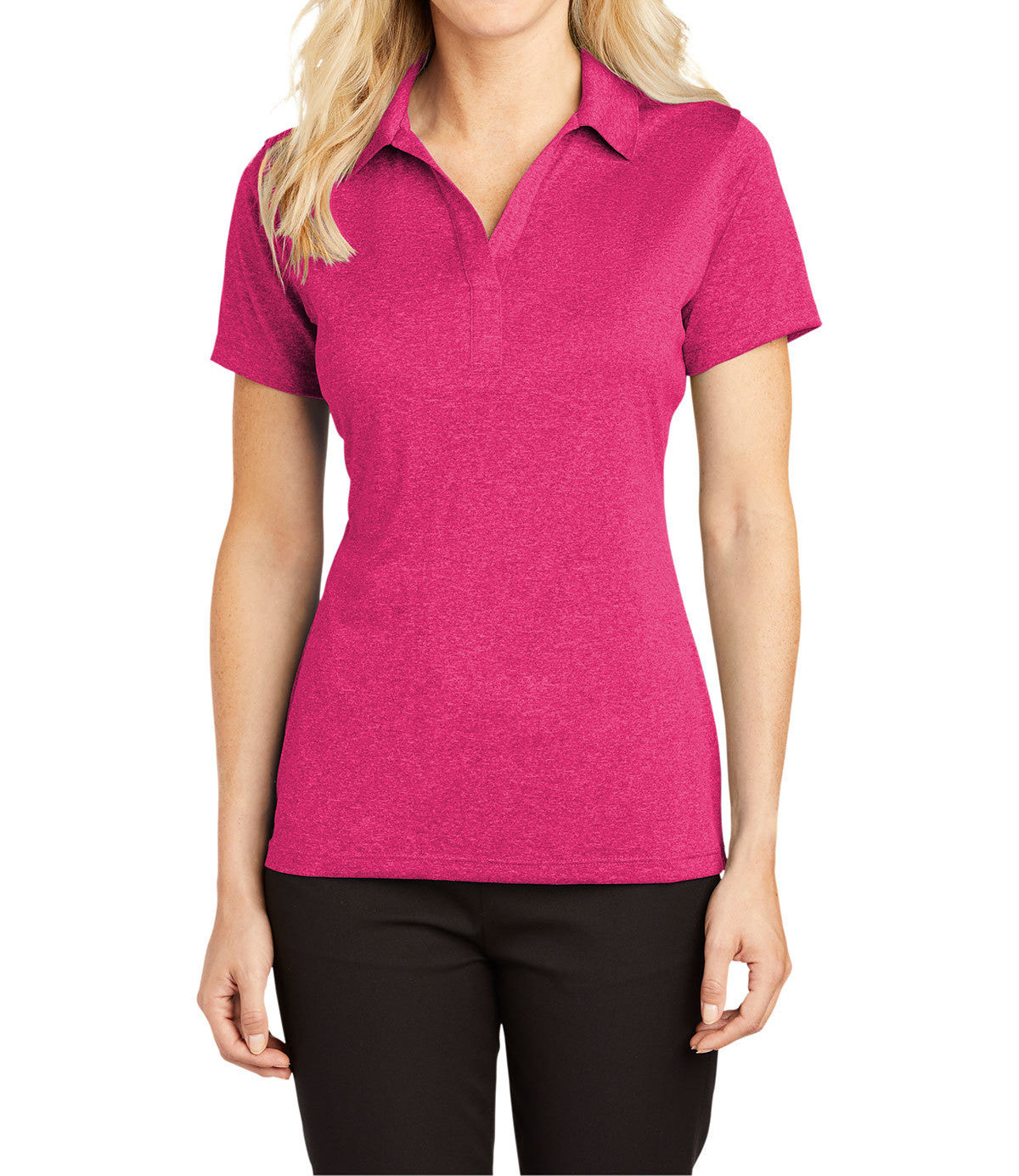 Ladies Moisture-Wicking, Heather Contender Short Sleeve Polo