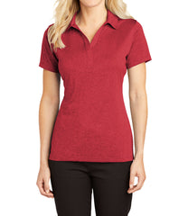 Ladies Moisture-Wicking, Heather Contender Short Sleeve Polo