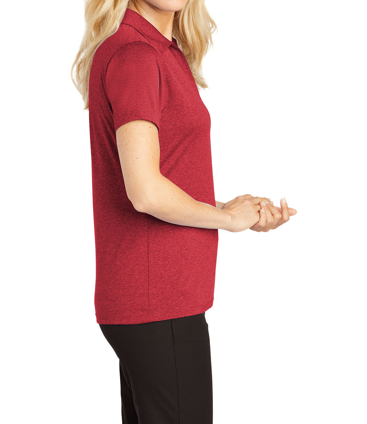 Ladies Moisture-Wicking, Heather Contender Short Sleeve Polo