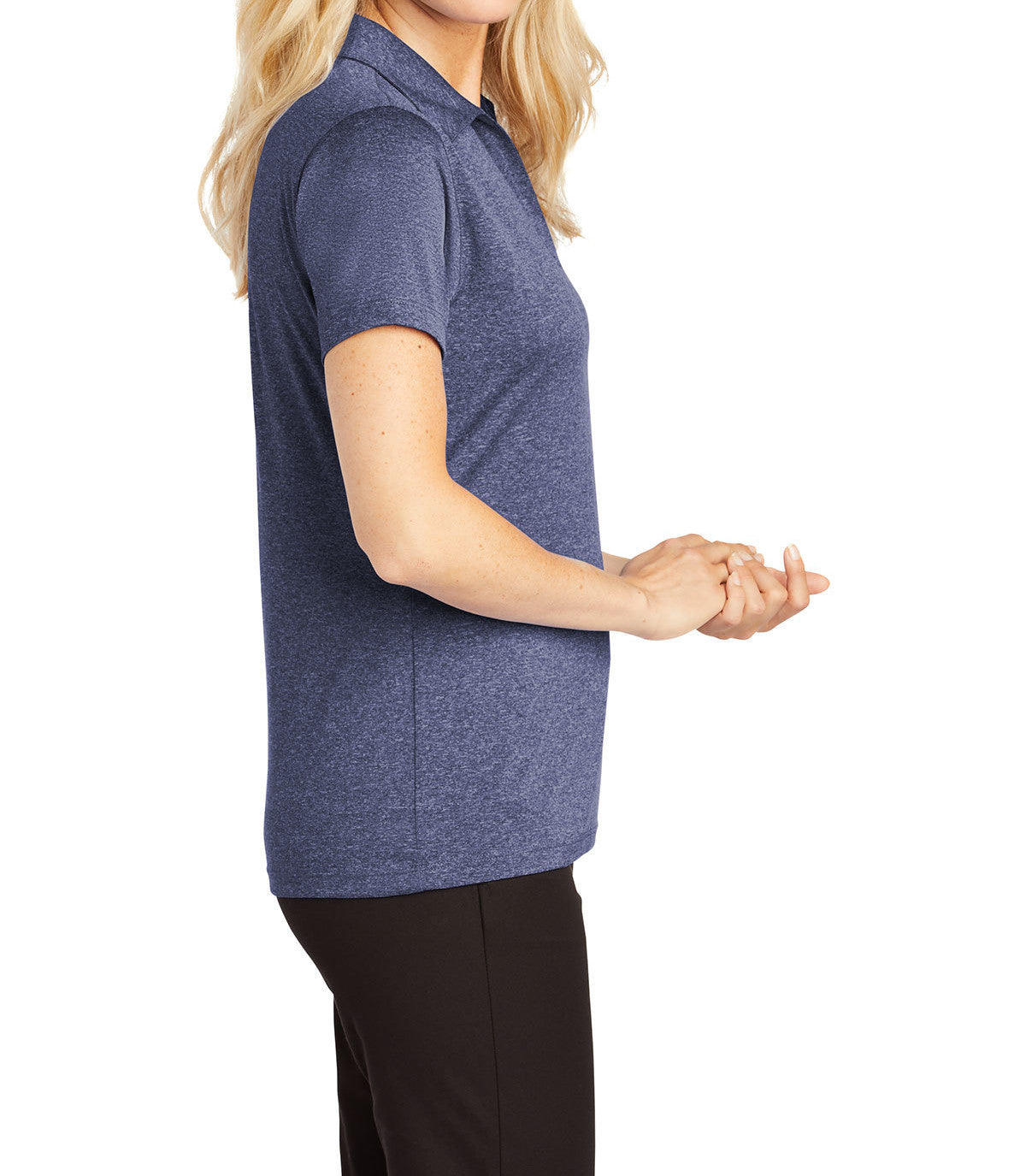 Ladies Moisture-Wicking, Heather Contender Short Sleeve Polo