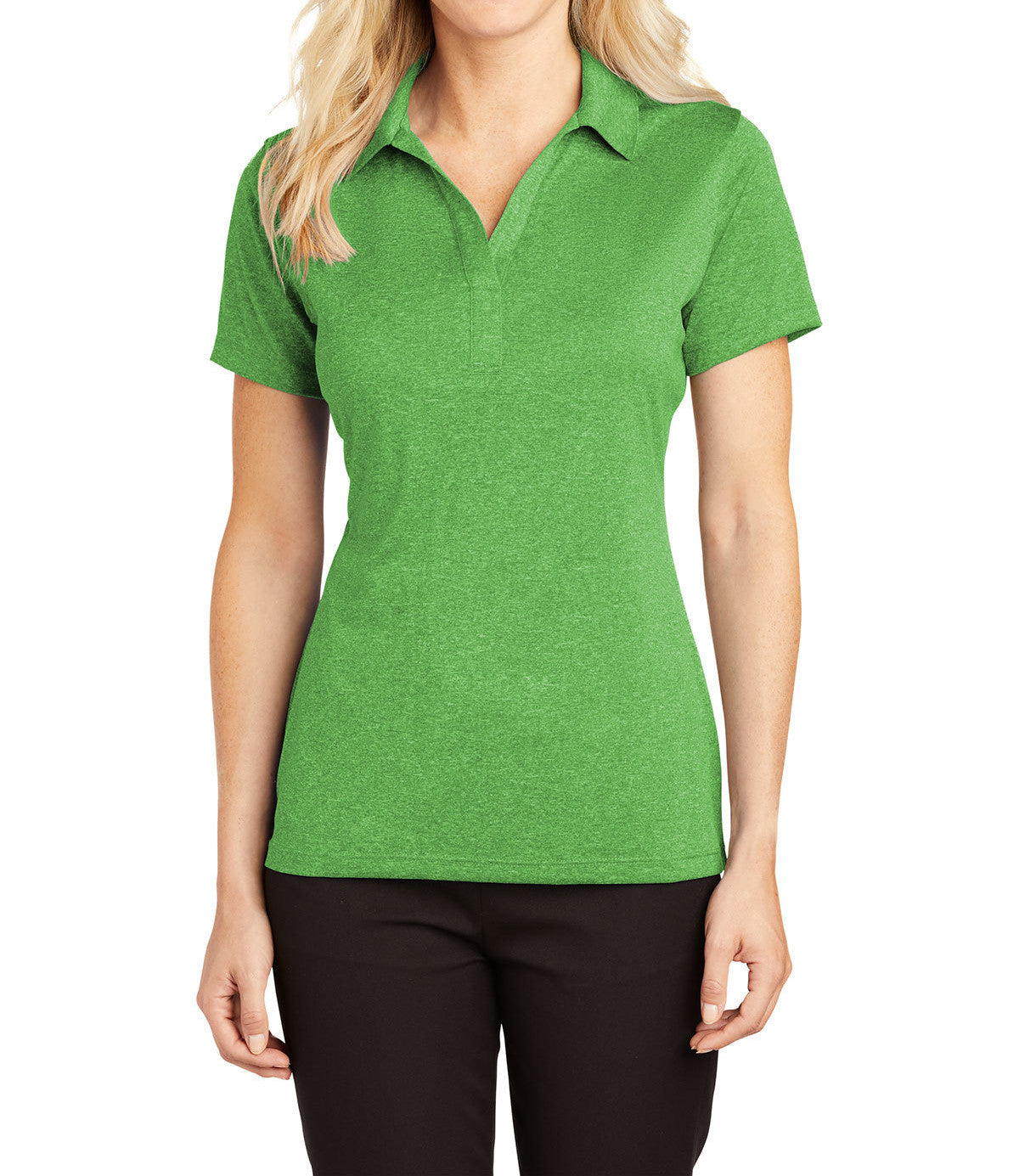 Ladies Moisture-Wicking, Heather Contender Short Sleeve Polo