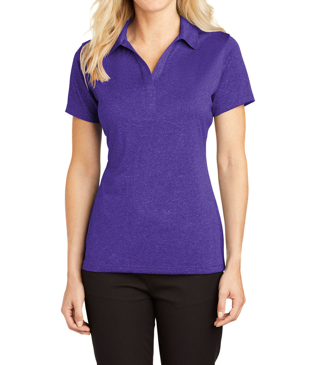 Ladies Moisture-Wicking, Heather Contender Short Sleeve Polo