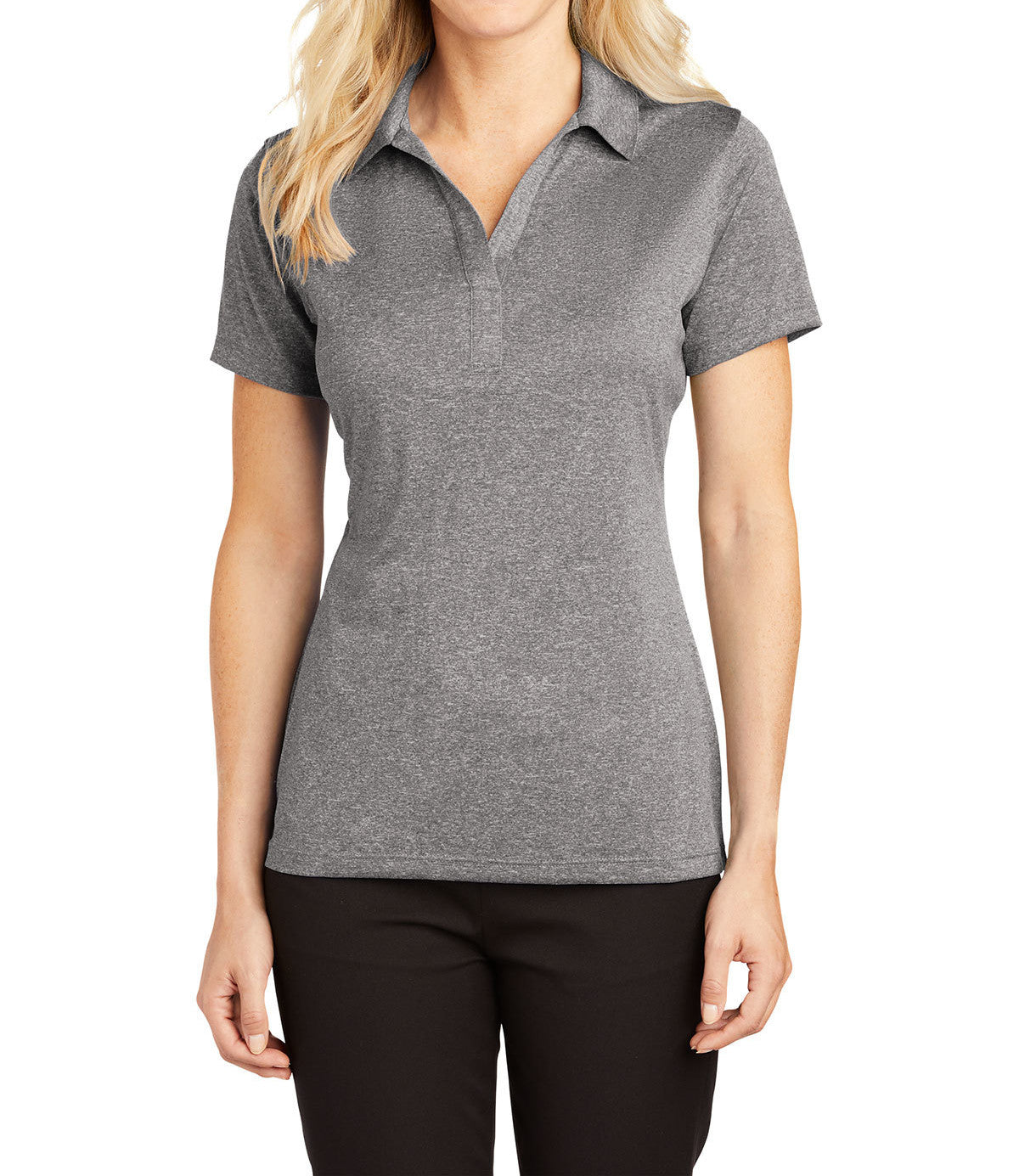Ladies Moisture-Wicking, Heather Contender Short Sleeve Polo