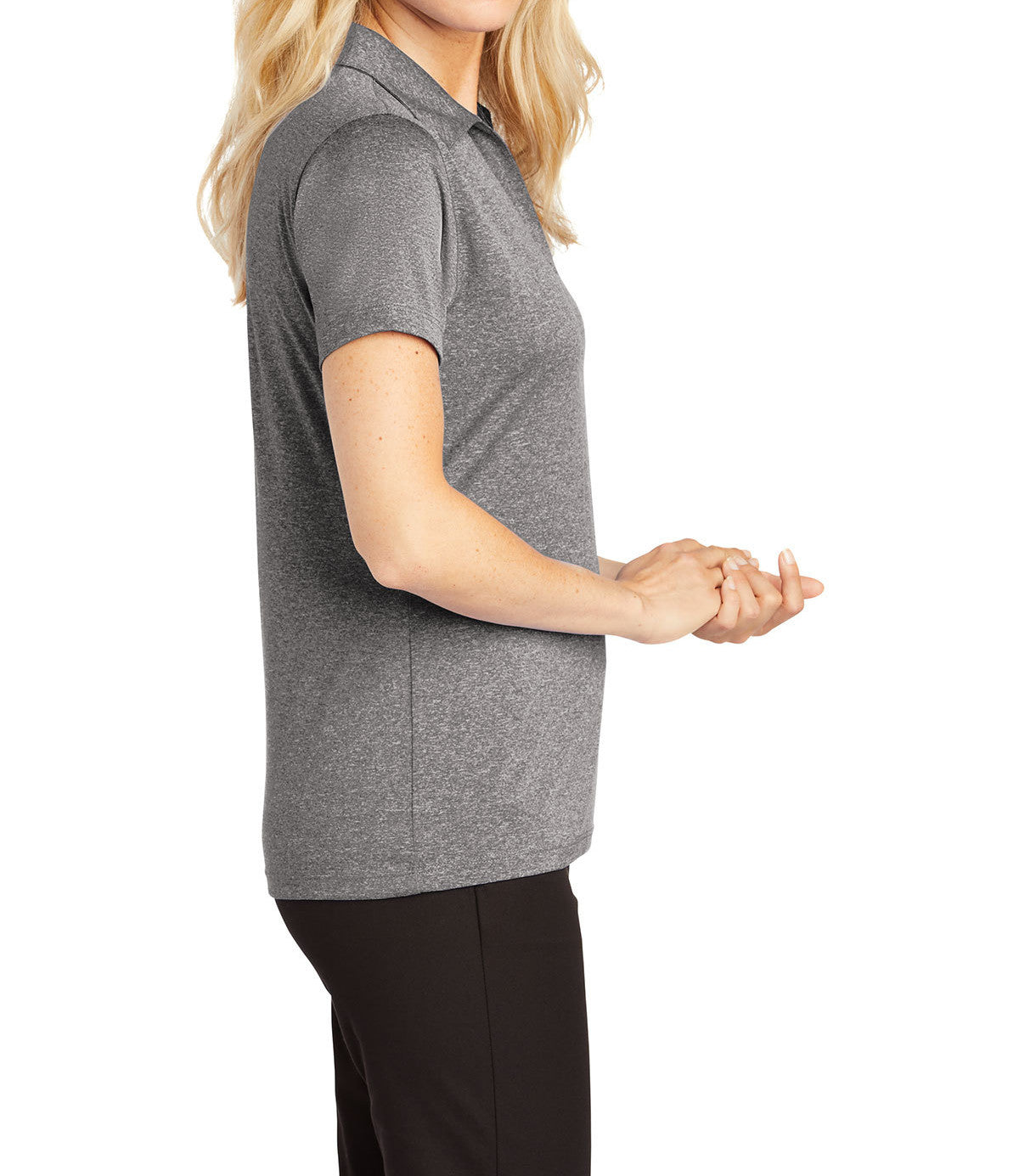 Ladies Moisture-Wicking, Heather Contender Short Sleeve Polo