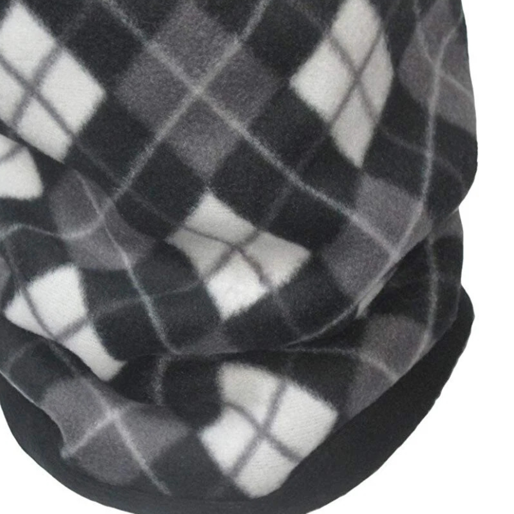 Winter Fleece Neck Gaiter Warmer For Men Women Skiing Face Mask Black