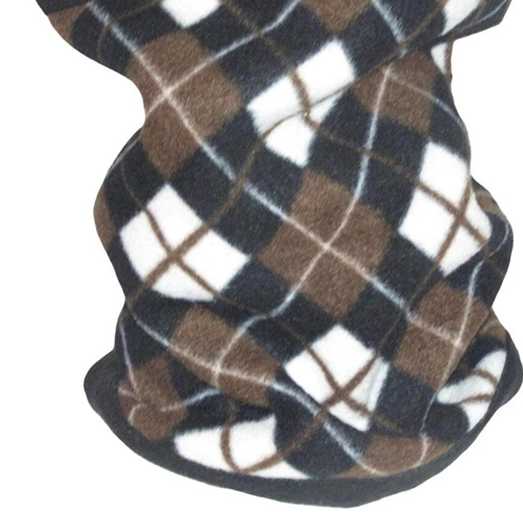 Winter Fleece Neck Gaiter Warmer For Men Women Skiing Face Mask Brown